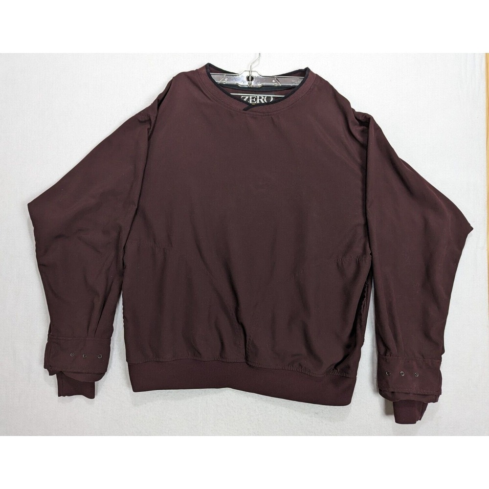 Zero Restriction Golf Outerwear Mens‎ Shirt Made In USA Size L  Brown